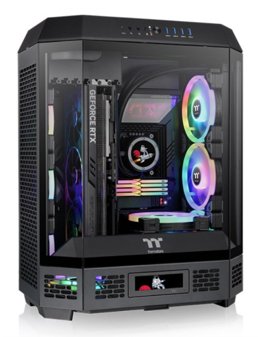 CAJA THERMALTAKE THE TOWER T600 ATX 2XUSB 3.0 SIN FUENTE NEGRO