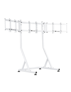 SOPORTE PARA 3 MONITORES DE 32" THERMALTAKE TRIPLE RACING BLANCO