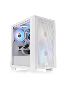 CAJA THERMALTAKE VERSA H16 TG ARGB M-ATX 3XVENTX120 MM SN FUENTE BLANCO
