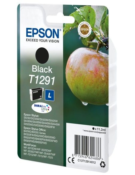 Cartucho tinta epson t129140 negro 11.2ml sx420w -  sx425w - sx525wd - sx620fw - b42wd - bx305f - bx305fw - bx320fw - bx525wd - 