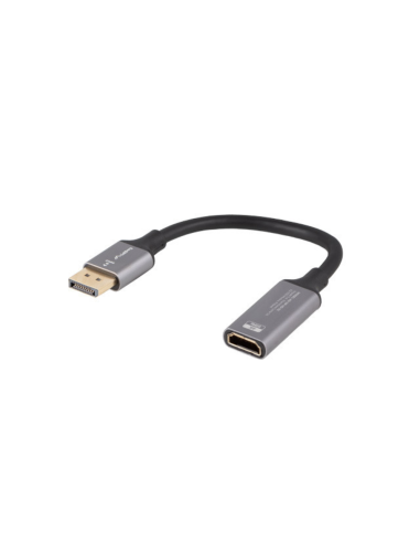 ADAPTADOR LANBERG 4K DISPLAYPORT MACHO/HDMI HEMBRA 20CM