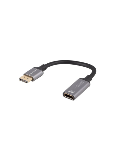 ADAPTADOR LANBERG 8K DISPLAYPORT MACHO/HDMI HEMBRA 20CM