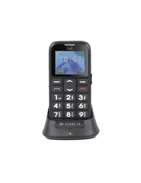 TELEFONO TREVI SICURO 10 SENIOR PHONE BIG BUTTONS FUNCION S.O.S. BLACK