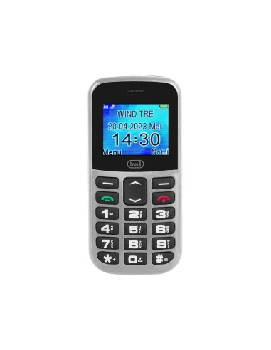 TELEFONO TREVI MAX 20 SENIOR PHONE BIG BUTTON FUNCION S.O.S. SILVER