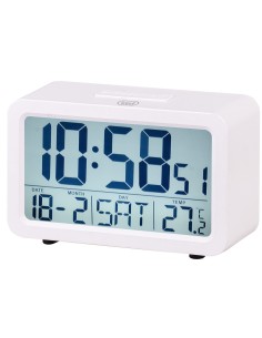 RELOJ DESPERTADOR TREVI SLD 3P60 DIGITAL ALARM CLOCK WHITE