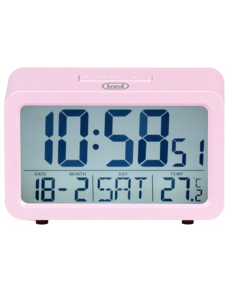 RELOJ DESPERTADOR TREVI SLD 3P60 DIGITAL ALARM CLOCK PINK