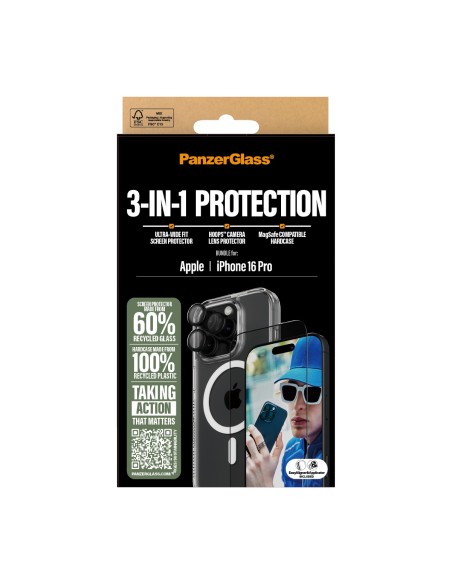 PanzerGlass 3-in-1 Bundle Protec. iPhone 16 Pro