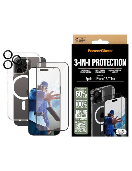 PanzerGlass 3-in-1 Bundle Protec. iPhone 16Pro Max