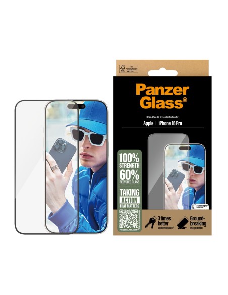 PanzerGlass Screen Protector iPhone 16 Pro