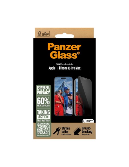 PanzerGlass Privacy Screen Protec. iPhone 16ProMax