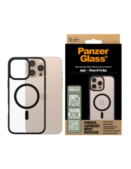 PanzerGlass Case con Black MagSafe iPhone 16Pro Ma