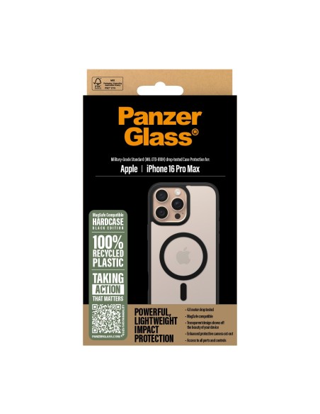 PanzerGlass Case con Black MagSafe iPhone 16Pro Ma
