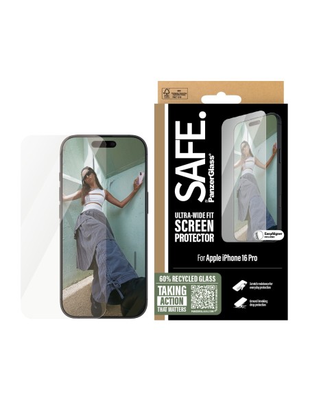 SAFE by PanzerGlass Screen Protector iPhone 16 Pro