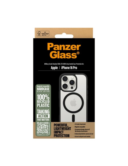 PanzerGlass Case con Black MagSafe iPhone 16 Pro