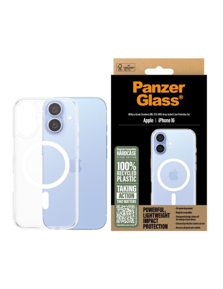 PanzerGlass Case con White MagSafe iPhone 16