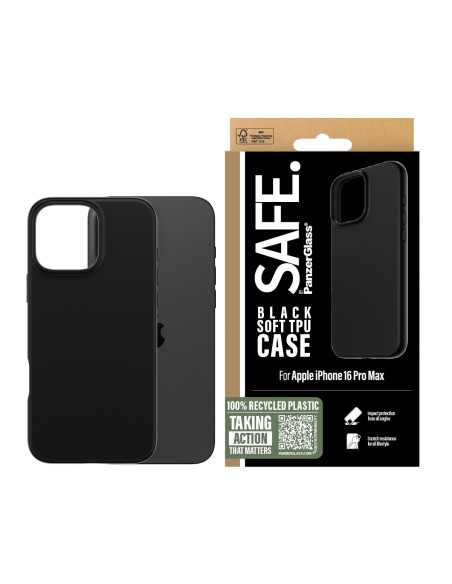 SAFE by PanzerGlass TPU Case Black iPhone 16 ProMa