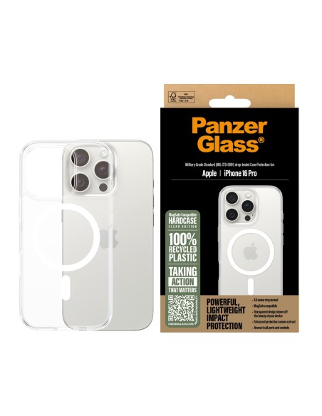 PanzerGlass Case con White MagSafe iPhone 16 Pro