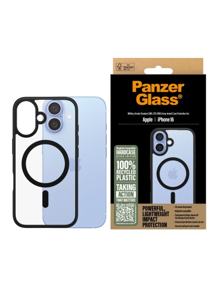 PanzerGlass Case con Black MagSafe iPhone 16