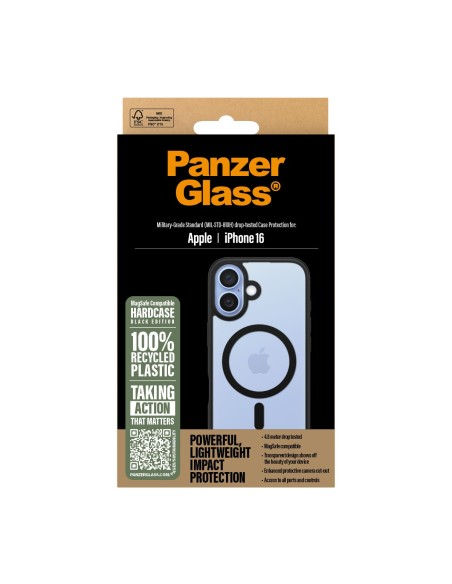 PanzerGlass Case con Black MagSafe iPhone 16