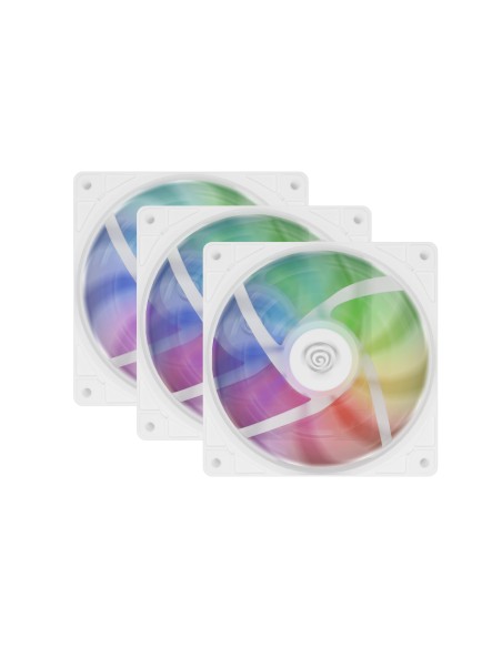 VENTILADOR GENESIS OXAL 120 ARGB BLANCO PACK 3 UDS