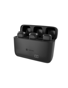 MICROFONO PARA SMARTPHONE NATEC HOPPER LAVALIER WIRELESS USB-C 2 MICROFONOS