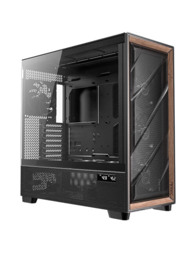 CAJA ANTEC FLUX PRO_EUV WOOD ATX 2XUSB3.0 SIN FUENTE NEGRO