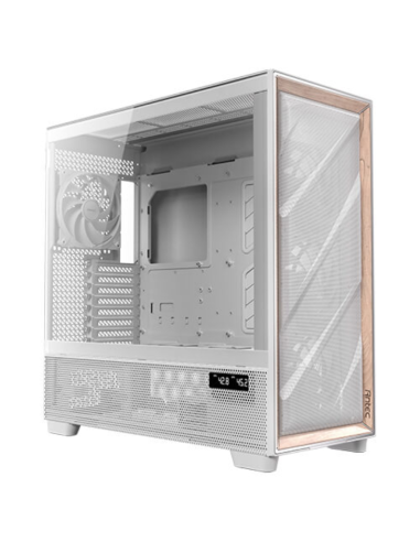 CAJA ANTEC FLUX PRO_EUV WOOD ATX 2XUSB3.0 SIN FUENTE BLANCO