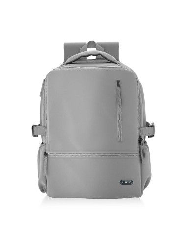 MOCHILA AISENS DEPORTIVA REPELENTE AL AGUA PORTATIL 15,6" GRIS