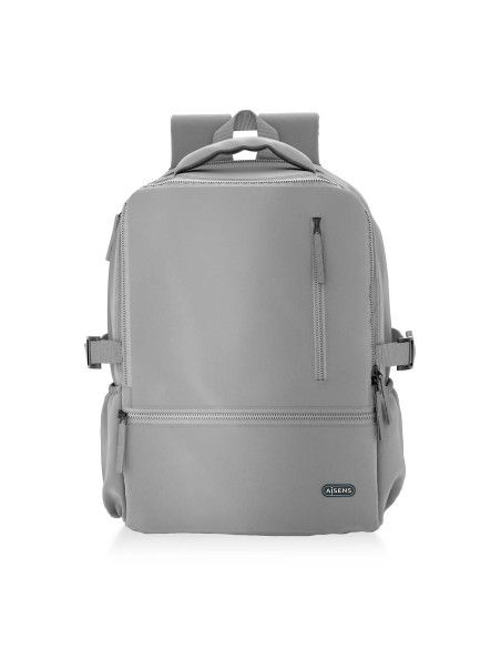 MOCHILA AISENS DEPORTIVA REPELENTE AL AGUA PORTATIL 15,6" GRIS
