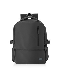 MOCHILA AISENS DEPORTIVA REPELENTE AL AGUA PORTATIL 15,6" NEGRO