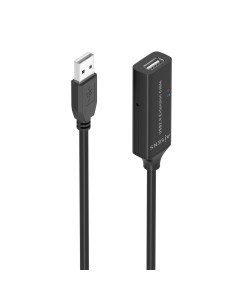 CABLE AISENS USB 2.0 PROLONGADOR AMPLIFICADOR A M-A H NEGRO 15M