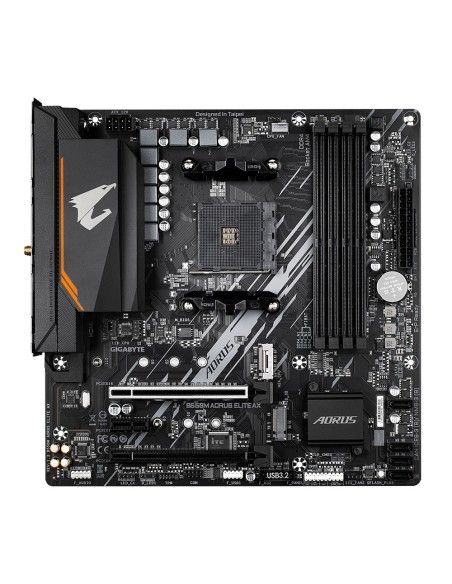 PLACA BASE GIGABYTE B550M AORUS ELITE  AX AM4 MATX 4XDDR4