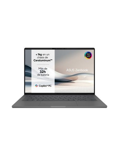 Portatil asus zenbook a14 ux3407qa - qd412w qualcom snapdragon x1 - 26 - 100 32gb ssd512gb 15.6 pulgadas w11