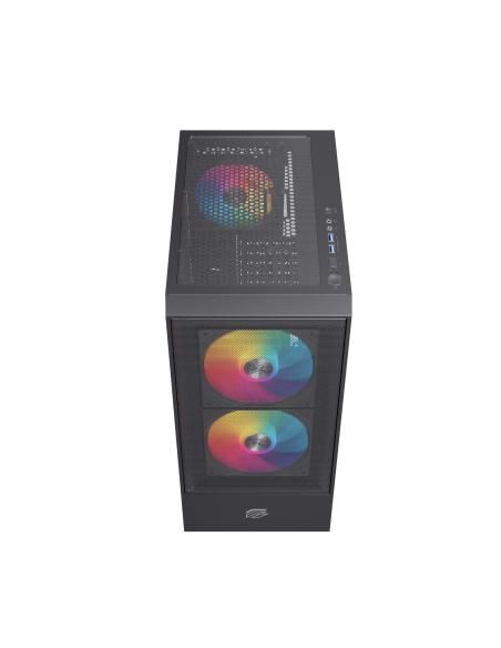 CAJA ATX SEMITORRE EINAREX P100 RGB NEGRA 3 FANS EXCS-PL-100R-B