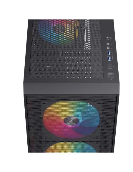 CAJA ATX SEMITORRE EINAREX P100 RGB NEGRA 3 FANS EXCS-PL-100R-B