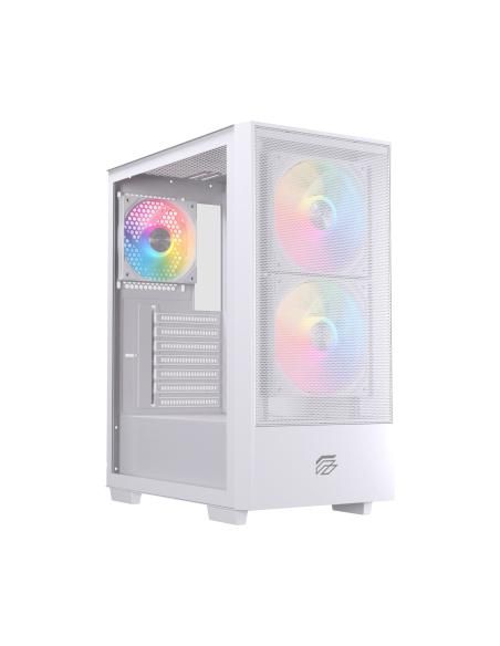 CAJA ATX SEMITORRE EINAREX P100 RGB BLANCA 3 FANS EXCS-PL-100R-W