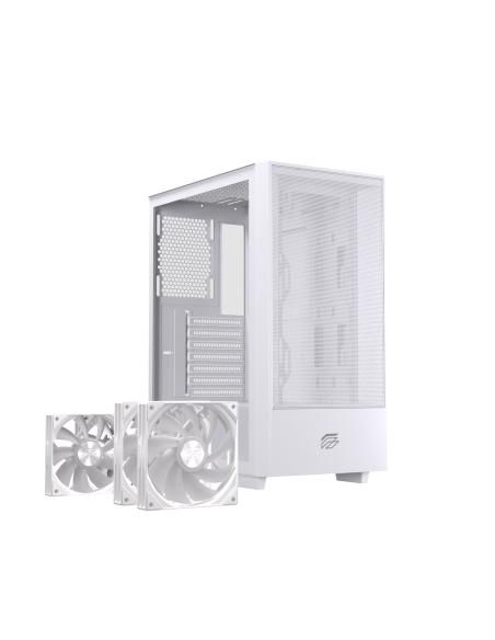 CAJA ATX SEMITORRE EINAREX P100 RGB BLANCA 3 FANS EXCS-PL-100R-W