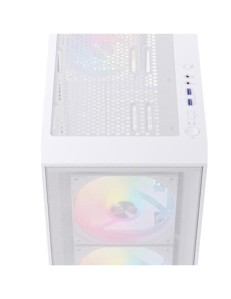 CAJA ATX SEMITORRE EINAREX P100 RGB BLANCA 3 FANS EXCS-PL-100R-W