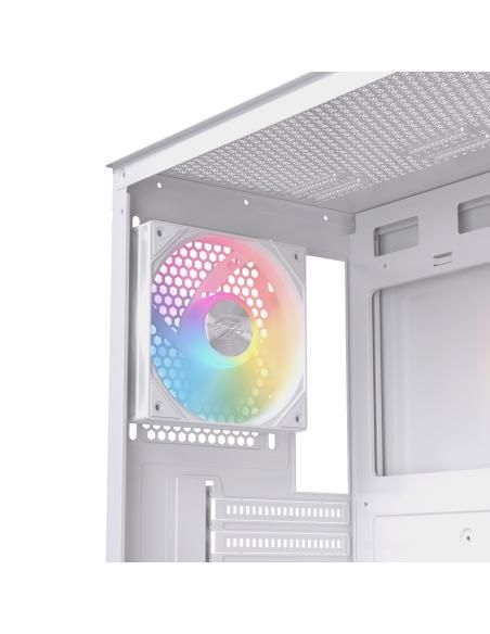 CAJA ATX SEMITORRE EINAREX P100 RGB BLANCA 3 FANS EXCS-PL-100R-W