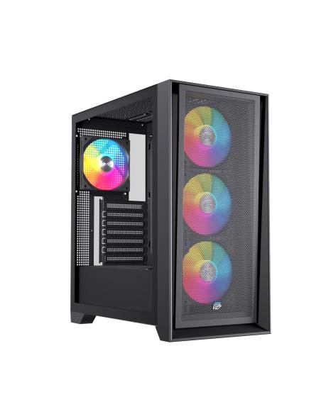 CAJA ATX SEMITORRE EINAREX P600 RGB 4 FANS NEGRA EXCS-PL-600R-B