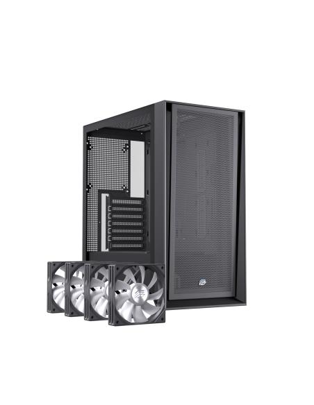 CAJA ATX SEMITORRE EINAREX P600 RGB 4 FANS NEGRA EXCS-PL-600R-B