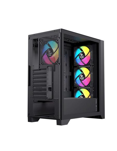 CAJA ATX SEMITORRE EINAREX P600 RGB 4 FANS NEGRA EXCS-PL-600R-B