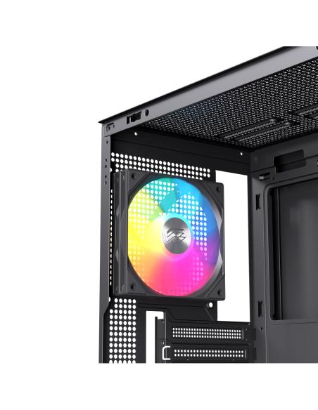 CAJA ATX SEMITORRE EINAREX P600 RGB 4 FANS NEGRA EXCS-PL-600R-B