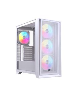 CAJA ATX SEMITORRE EINAREX P600 RGB 4 FANS BLANCA EXCS-PL-600R-W