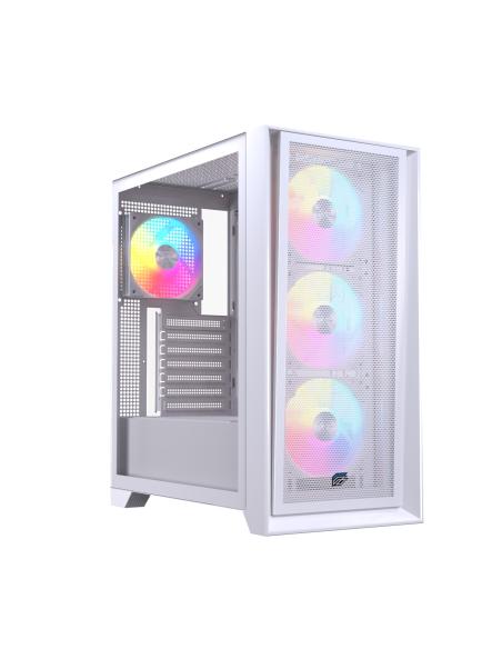 CAJA ATX SEMITORRE EINAREX P600 RGB 4 FANS BLANCA EXCS-PL-600R-W