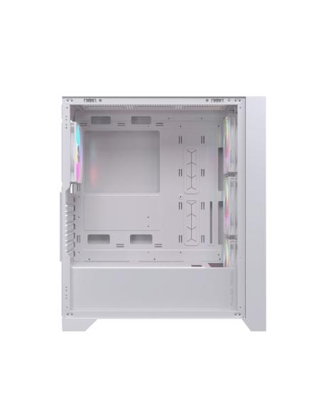 CAJA ATX SEMITORRE EINAREX P600 RGB 4 FANS BLANCA EXCS-PL-600R-W