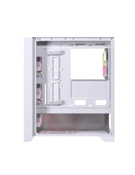CAJA ATX SEMITORRE EINAREX P600 RGB 4 FANS BLANCA EXCS-PL-600R-W