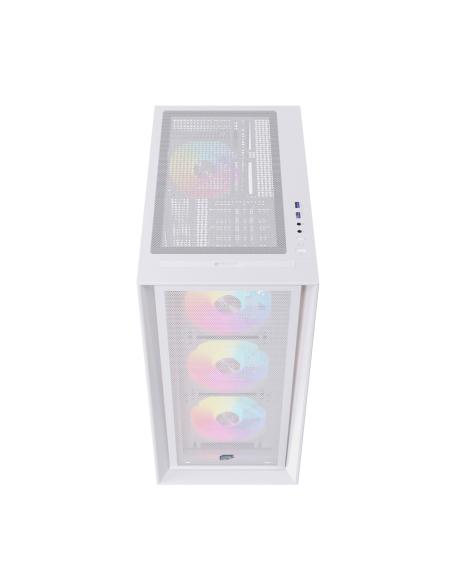 CAJA ATX SEMITORRE EINAREX P600 RGB 4 FANS BLANCA EXCS-PL-600R-W