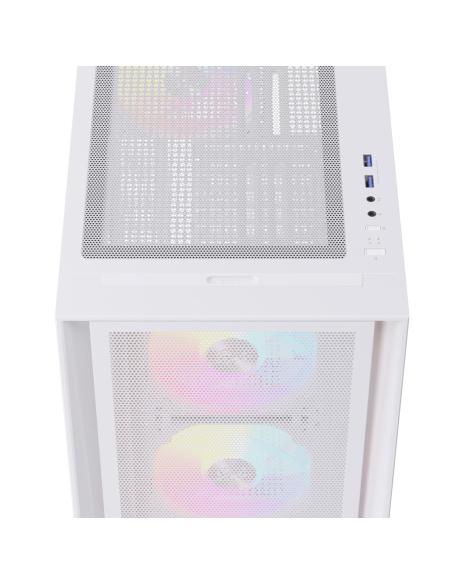 CAJA ATX SEMITORRE EINAREX P600 RGB 4 FANS BLANCA EXCS-PL-600R-W