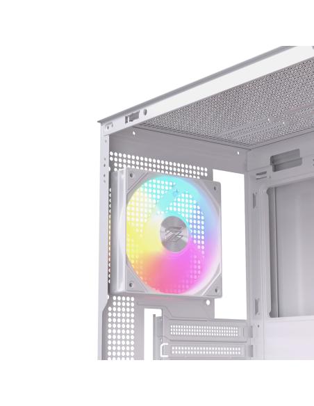 CAJA ATX SEMITORRE EINAREX P600 RGB 4 FANS BLANCA EXCS-PL-600R-W